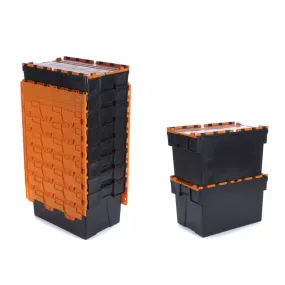 10 OF CROC BOX- 65 LTR Extra Strong Durable Plastic Storage Tote Box 365mm H x 400mm W x 600mm D