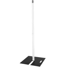 10ft Spandex Upright Pole Cover - White