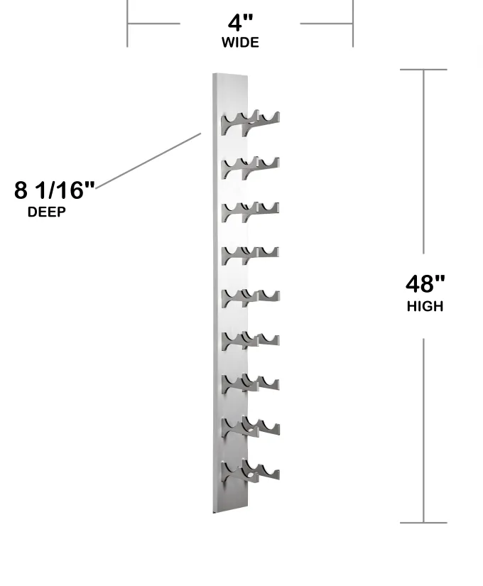 18-Bottle Classic Series Wine Rack, 4ft.