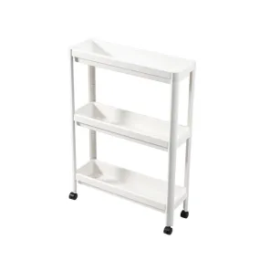 3 Tier Narrow Slide-Out Trolley Rack Shelf Organizer