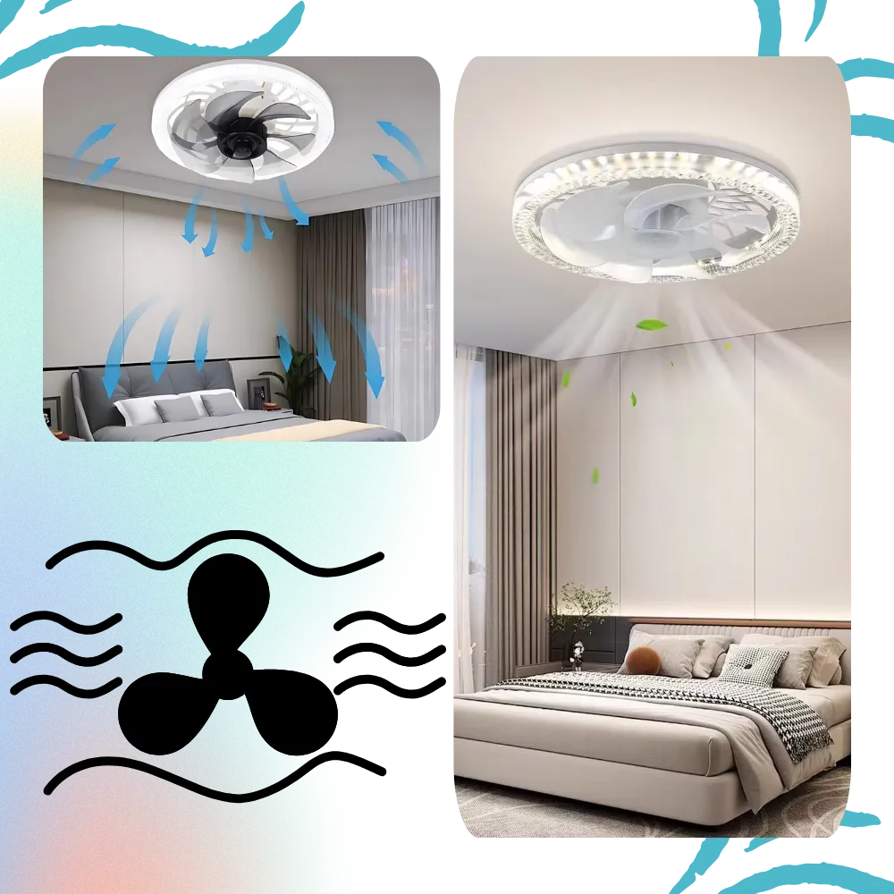 Aesthetic Ceiling Fan With Light And Remote