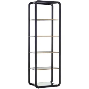 Ambretta Small Bookcase, Black