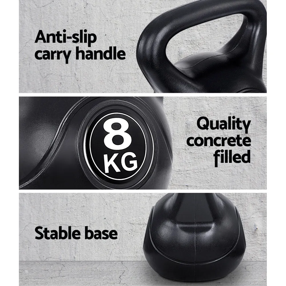 Anti-Slip Kettlebell Set Rubber Surface 22kg Everfit