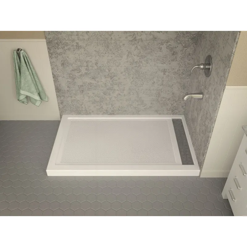 ANZZI Field Series 60 in. x 36 in. Shower Base in White