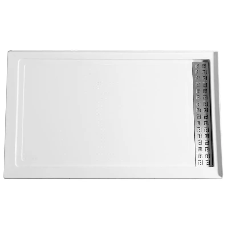 ANZZI Field Series 60 in. x 36 in. Shower Base in White