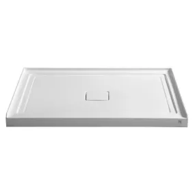 ANZZI Fissure Series 48 in. x 36 in. Shower Base in White