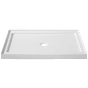 ANZZI Series 36 in. x 48 in. Single Threshold Shower Base in White