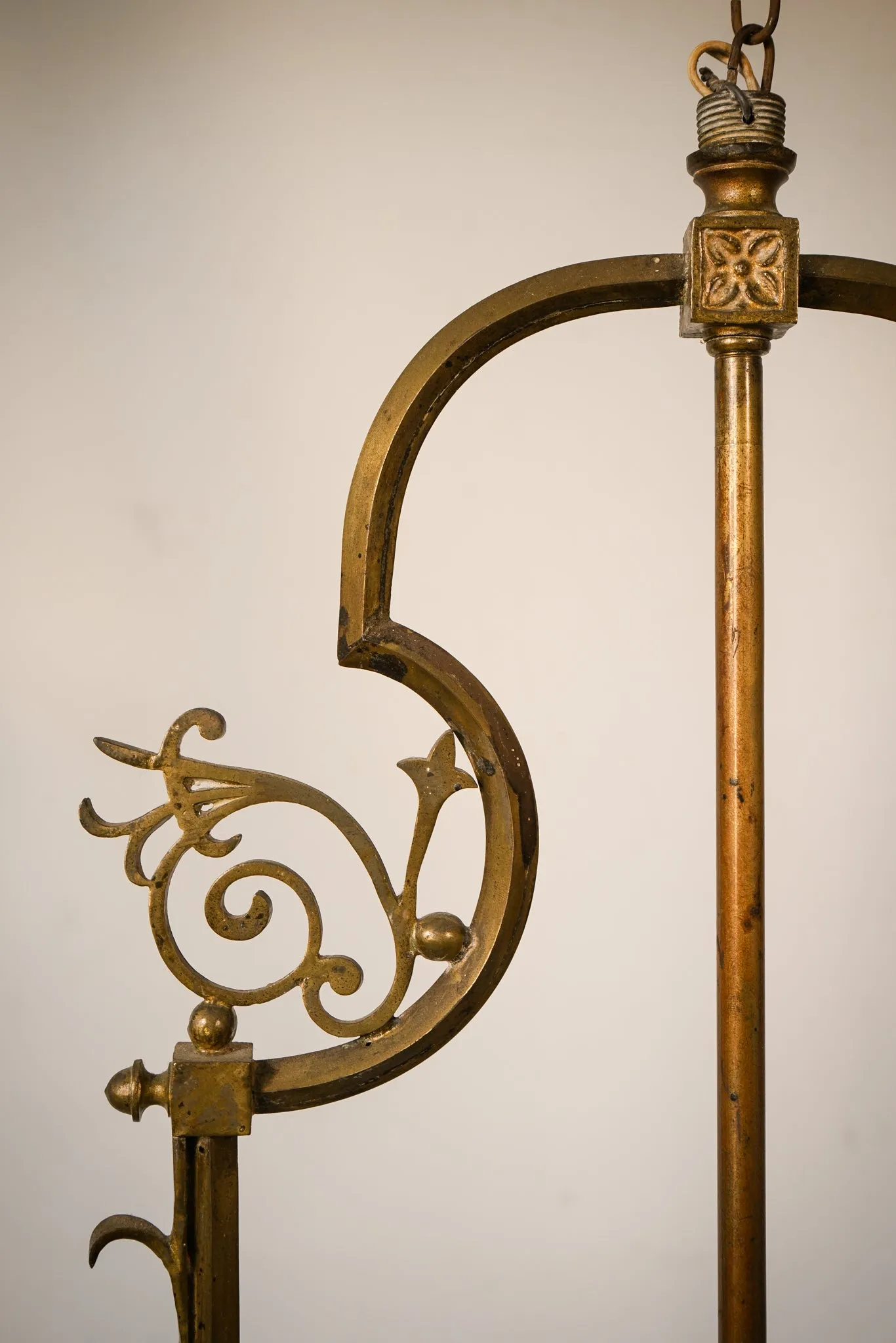 Art Nouveau - Chandelier with Glass Rods