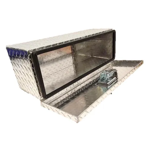 Chequer Plate Aluminium Trailer Storage Box / 660 x 230 x 235mm