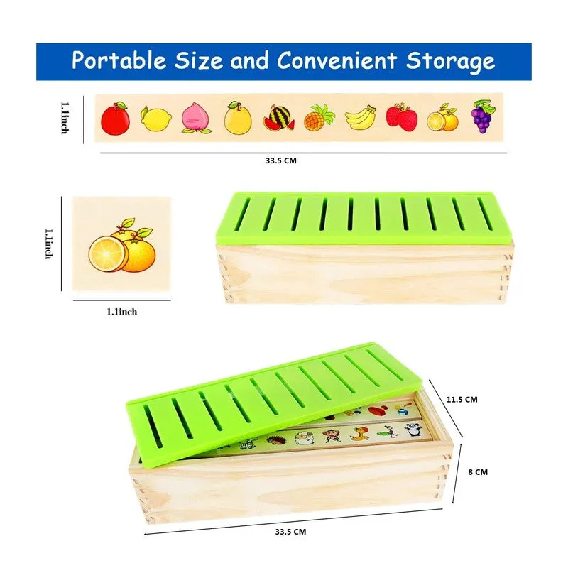 Classification Wood Box Cognitive Card Set for Early Education