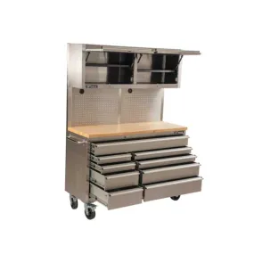 GTX 1.4M Stainless Steel Workbench Combo with Mega Drawer