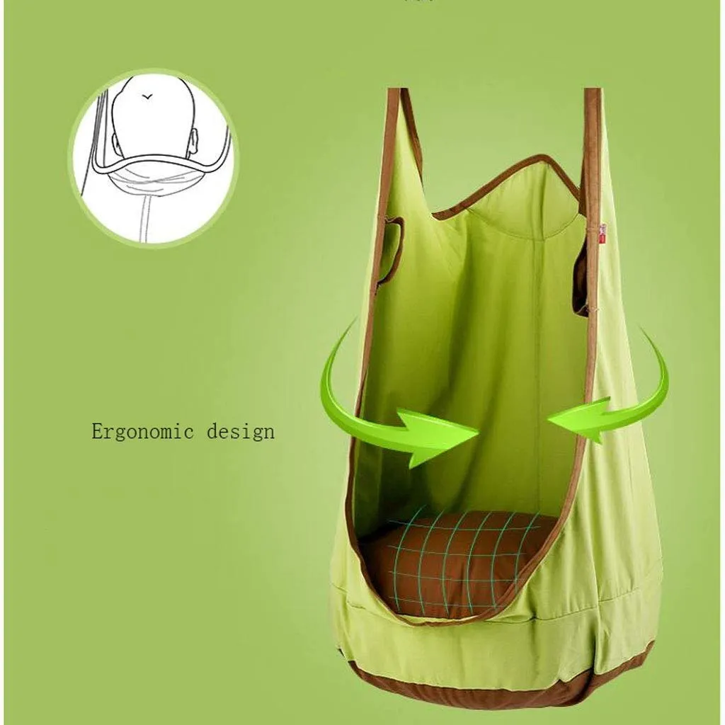 JHHXW Indoor Outdoor Child Canvas Swing Chair