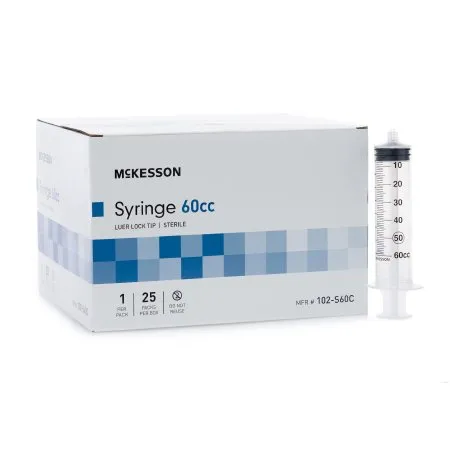 Mckesson Sterile 60 ML Syringe Luer Lock Tip (single)