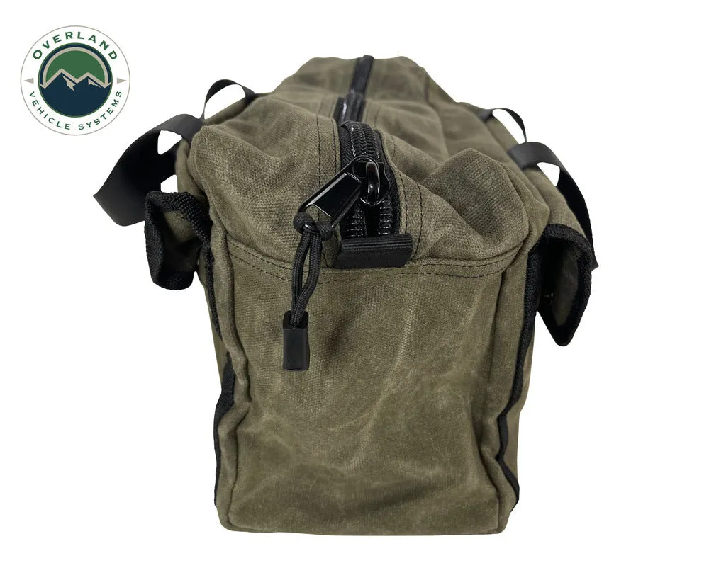 Overland Vehicle Systems Small Duffle Bag With Handle And Straps - #16 Waxed Canvas