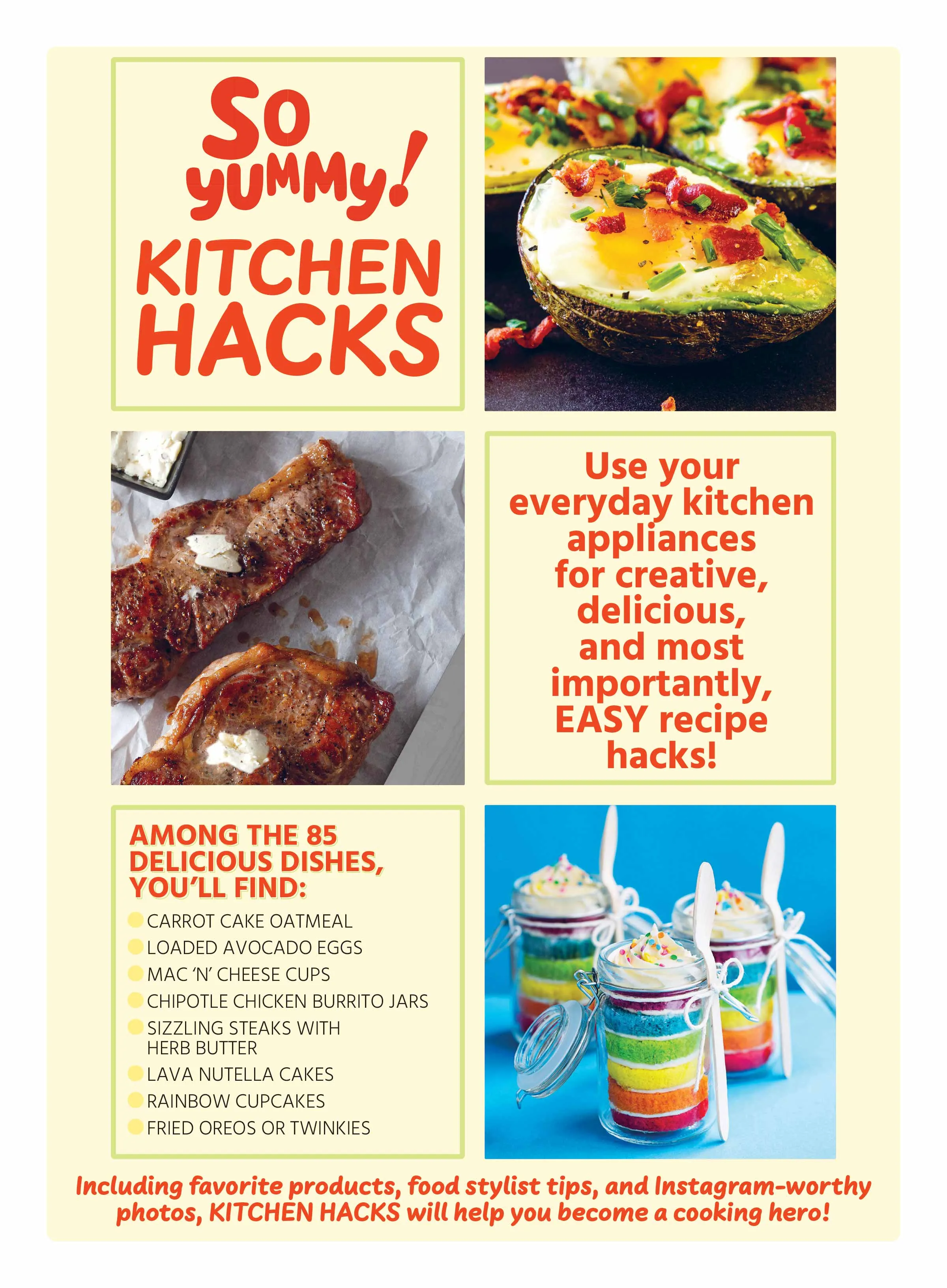 So Yummy - Kitchen Hacks: 85 Recipes, 5 Steps Or Less, Air Fryer, Rice Cooker, Juicer, Mason Jar, Muffin Pan, Plate Decorating Tips, Top 5 Kitchen Products, So Yummy Influencers & Breakfast Hacks Q&A!