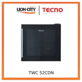 Tecno Uno TWC 52 CDN Wine Chiller Black 52L, 16 Btls (750ml)