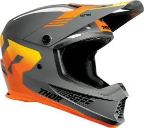 Thor Sector 2 Carve Charcoal Orange Helmet