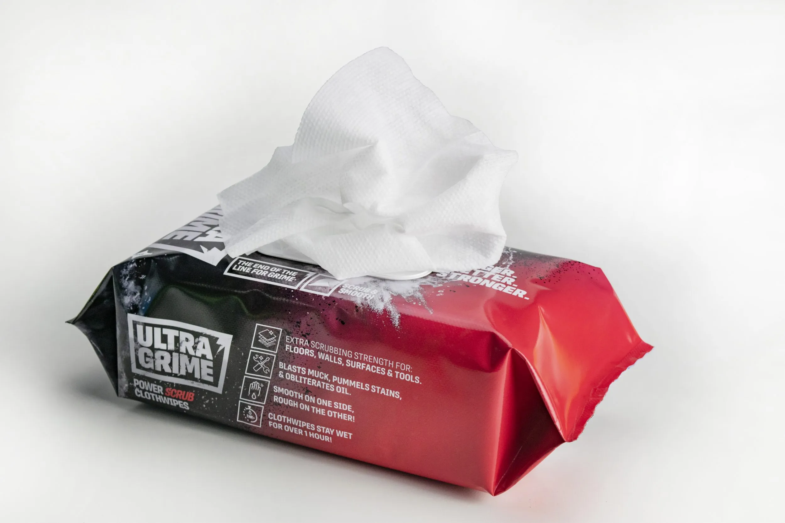 Uniwipe Ultragrime Power Scrub  80 XXL Clothwipes