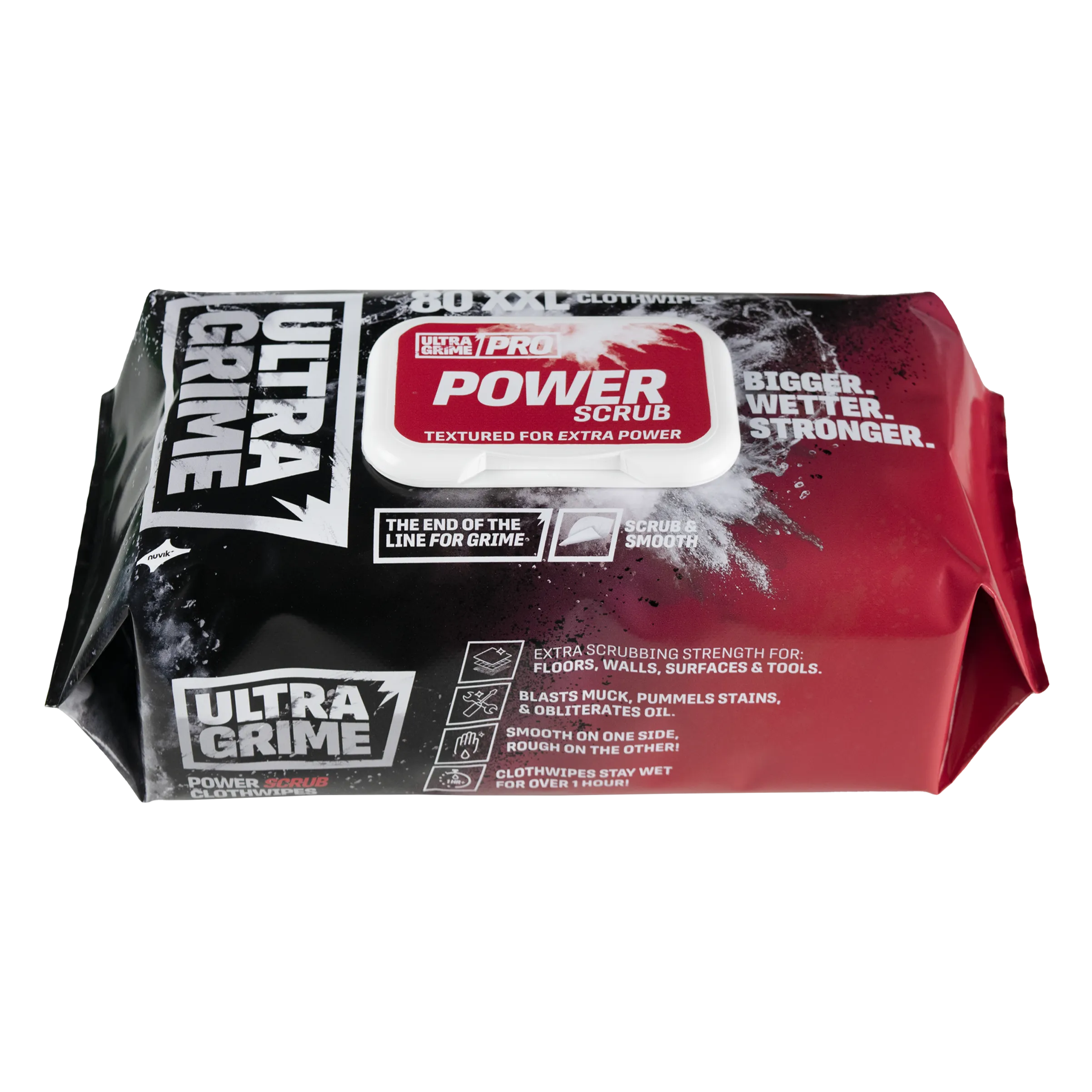 Uniwipe Ultragrime Power Scrub  80 XXL Clothwipes