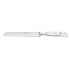 Wusthof Classic White Serrated Utility Knife 14cm