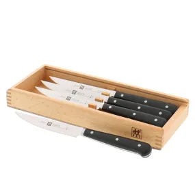 Zwilling 4-Piece Porterhouse Steak Knife Set w/ Beechwood Box